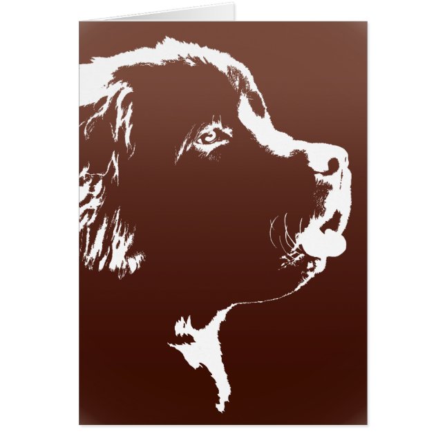 Carte Terre-Neuve Carte de chien personnalisée Ter (Devant)