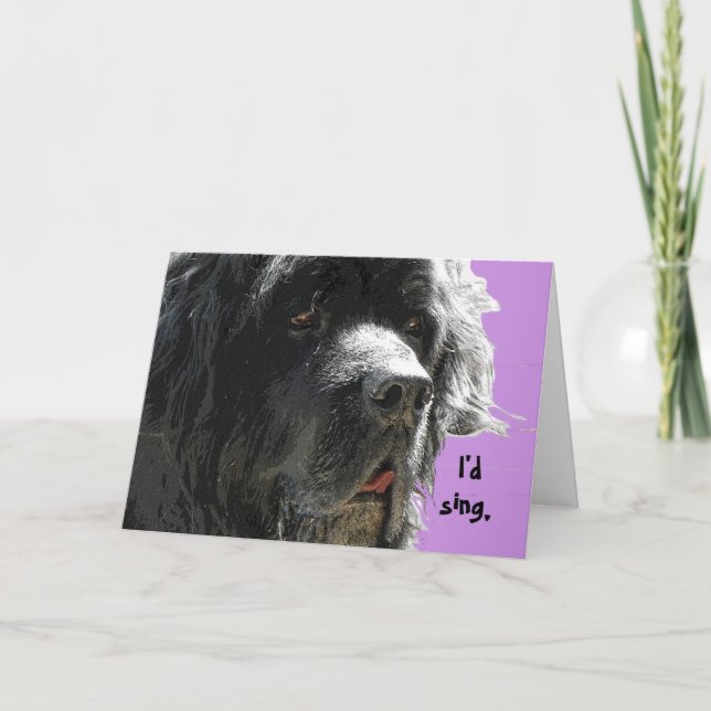 Carte Terre-Neuve Joyeux anniversaire (Devant)