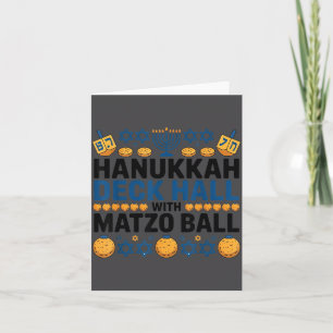 Carte Terrible Décoration de Hanukkah avec Salle de Chan