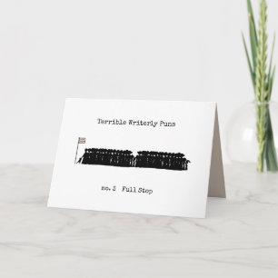 Carte Terrible Puns Écrits