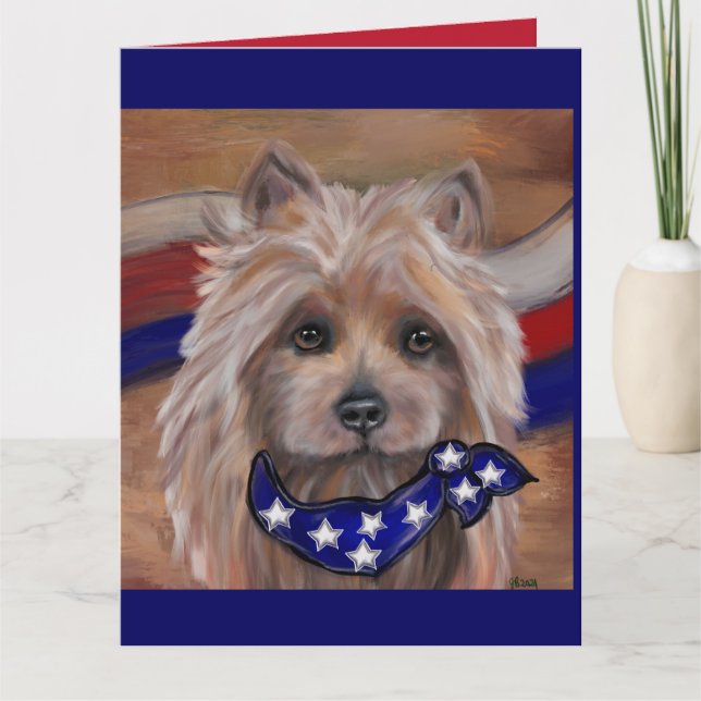 CARTE  TERRIER AUSTRALIEN   (Devant)