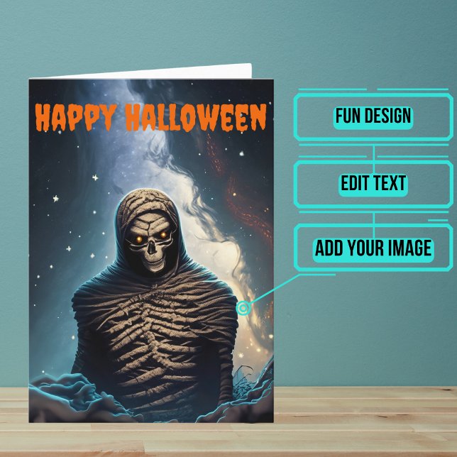 Carte Terrifiant Halloween maman (Send a special greeting to a friend at Halloween with this fun card.)