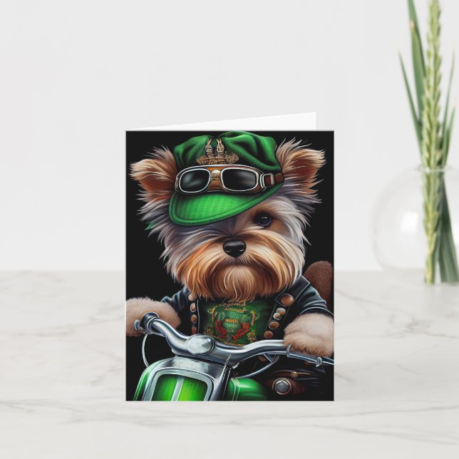 Carte Tervueren Terrier Chien Conduisant Vélo Saint-Patr (Devant)