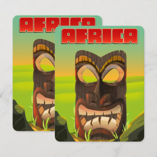 Carte Tête africaine