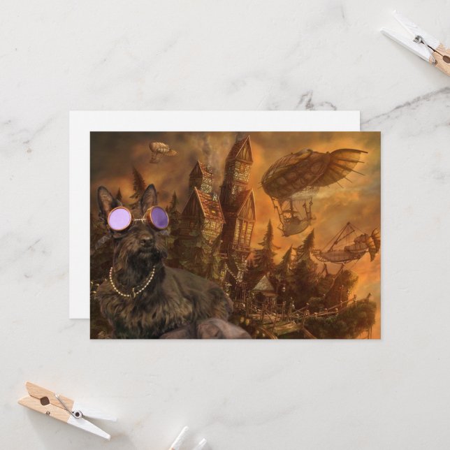 Carte Tête dans les nuages (Devant/Arrière en situation)