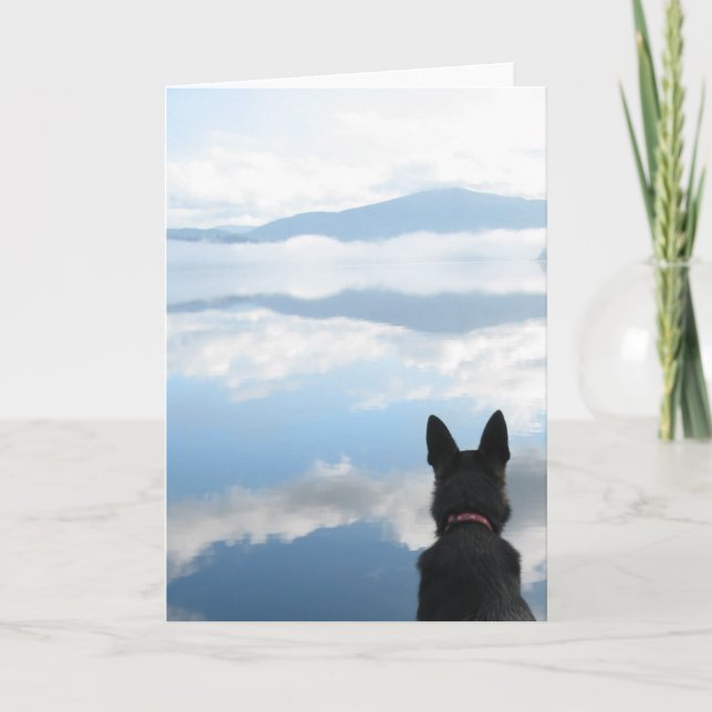 Carte Tête dans les nuages - Blanc à l'intérieur (Devant)