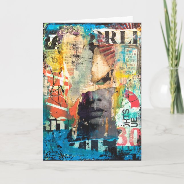 Carte Tête de collage (Devant)