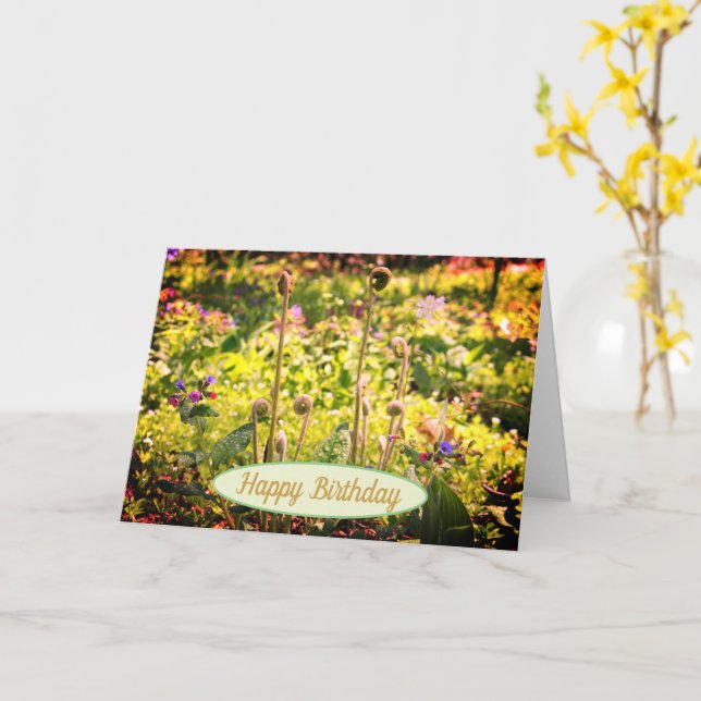 Carte Tête De Jeu Et Fleurs Anniversaire (Fleur jaune)