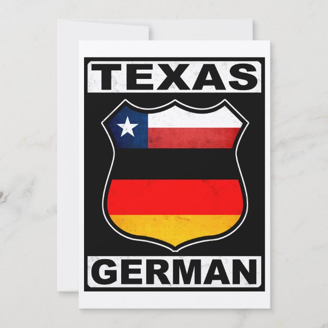 Carte Texas German American (Devant)