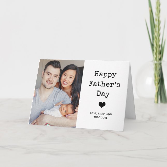 Carte Texte de deux photos et de la machine à écrire | B (Devant)