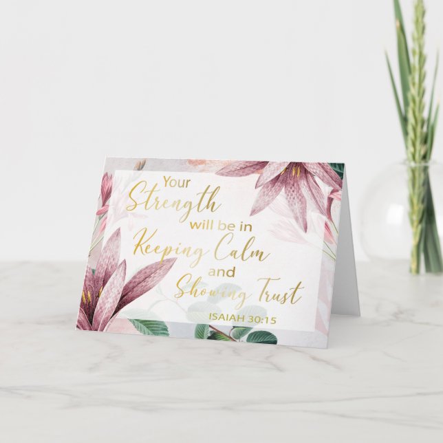 Carte Texte de l'année JW 2021 - Conserver le calme et m (Devant)