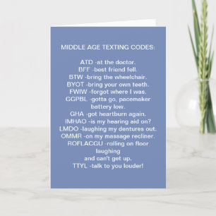 CARTE **TEXTE DU MOYEN ÂGÉ** À L'ANNIVERSAIRE DE LA COLL