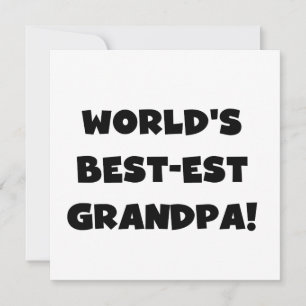 Carte Texte noir ou blanc de grand-papa du Meilleur-est