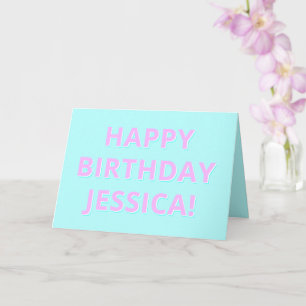 Carte Texte personnalisable Joyeux anniversaire à n'impo