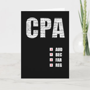 Carte Texte personnalisé du test de réussite CPA