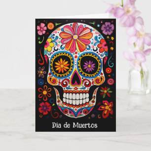 Carte Texte personnalisé 💀 Exquis Día de Muertos