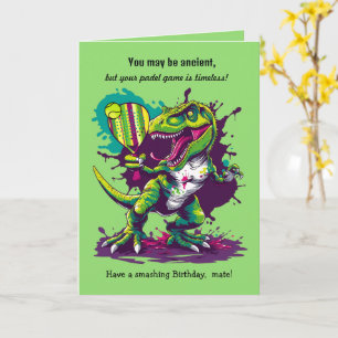 Carte Texte personnalisé, padel Jurassic Smash