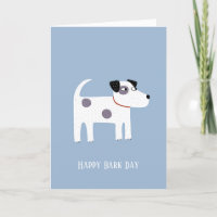 Carte texte personnalisée Jack Russell Terrier Dog