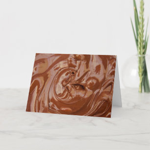 Carte Texture de Chocolat Fondu