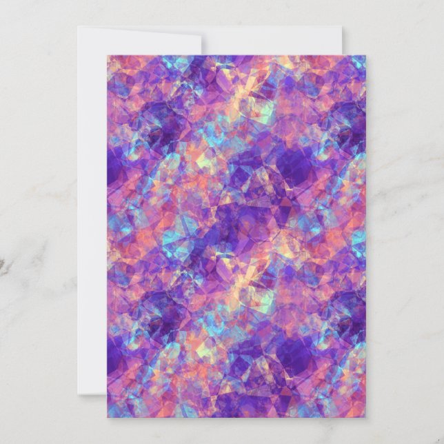 Carte Texture violette écrasée (Devant)