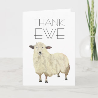 Carte "THANK EWE"