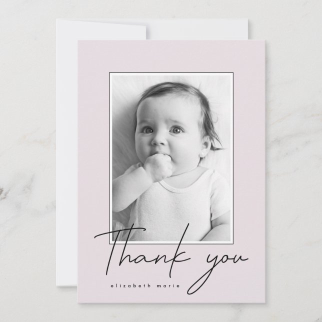 Carte THANK YOU Add Your Photo (Devant)