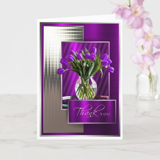 Carte Thank You Folded Card (Orchidée)