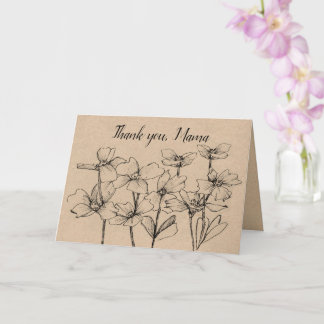 Carte Thank You Mama Happy  Mothers Day Flowers