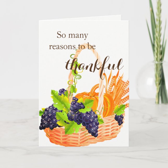 Carte Thanksgiving (Devant)