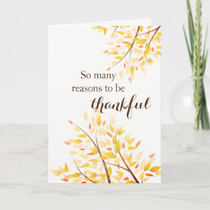 Carte Thanksgiving