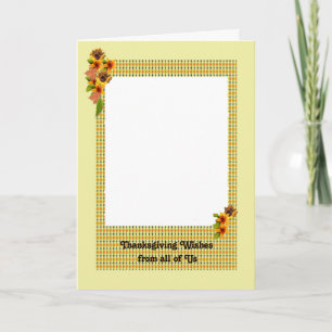 Carte Thanksgiving, Ajouter votre photo de famille