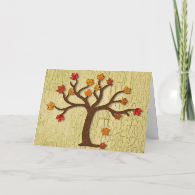 Carte Thanksgiving Automne (Devant)