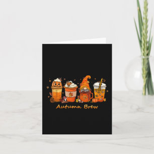 Carte Thanksgiving Automne Brew Automne Café Citrouille