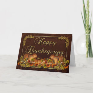 Carte Thanksgiving Avec Citrouilles