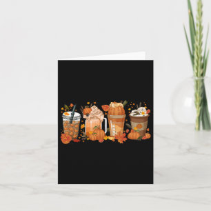 Carte Thanksgiving Citrouille Spice Coffee Automne Mer d