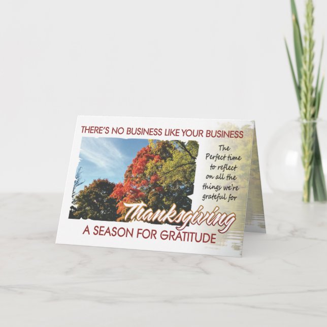 Carte Thanksgiving client 1 (Devant)