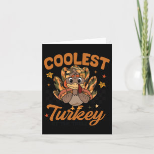 Carte Thanksgiving Coolest Turquie À La Table Toddler B