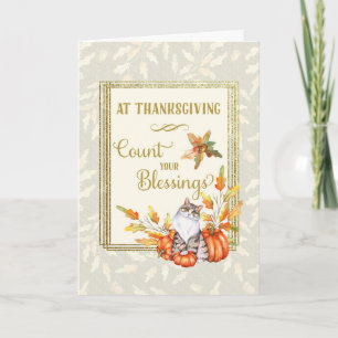 Carte Thanksgiving Count Your Blessings Chat