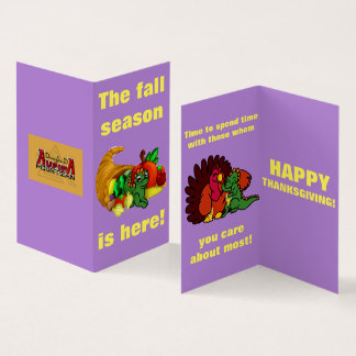 Carte Thanksgiving Dragon Squad