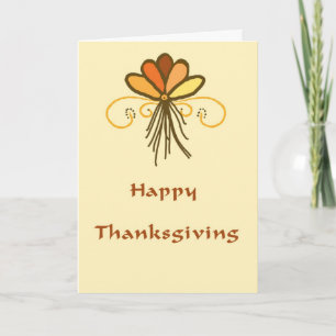 Carte Thanksgiving en automne