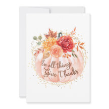 Carte Thanksgiving - En Tout, Remerciez