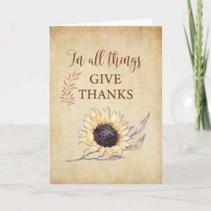 Carte Thanksgiving En Toutes Choses Donne Merci Tourneso