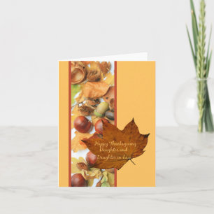 Carte Thanksgiving Fille et femme