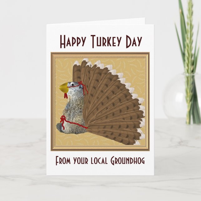 Carte Thanksgiving - humoristique (Devant)