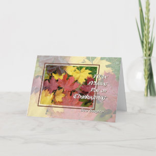 Carte Thanksgiving Missing You Fille Mapl Feuilles
