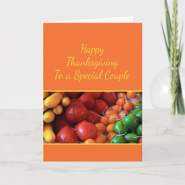 Carte Thanksgiving pour couple spécial (Devant)