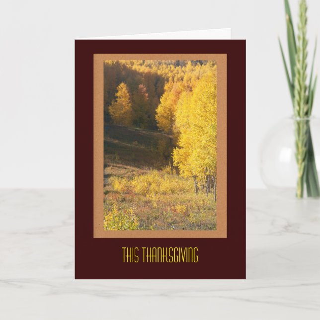 Carte Thanksgiving pour le client d'affaires (Devant)