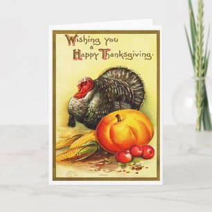 Carte Thanksgiving vintage