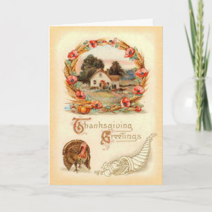 Carte Thanksgiving vintage