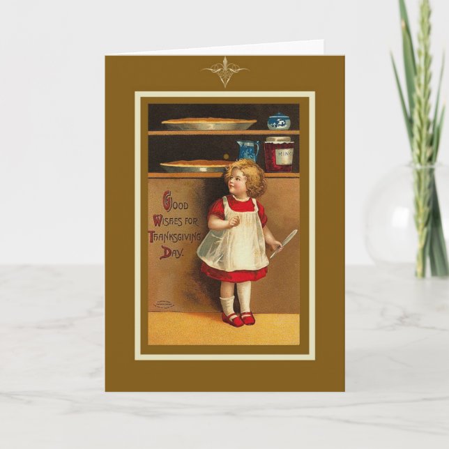 Carte Thanksgiving vintage (Devant)